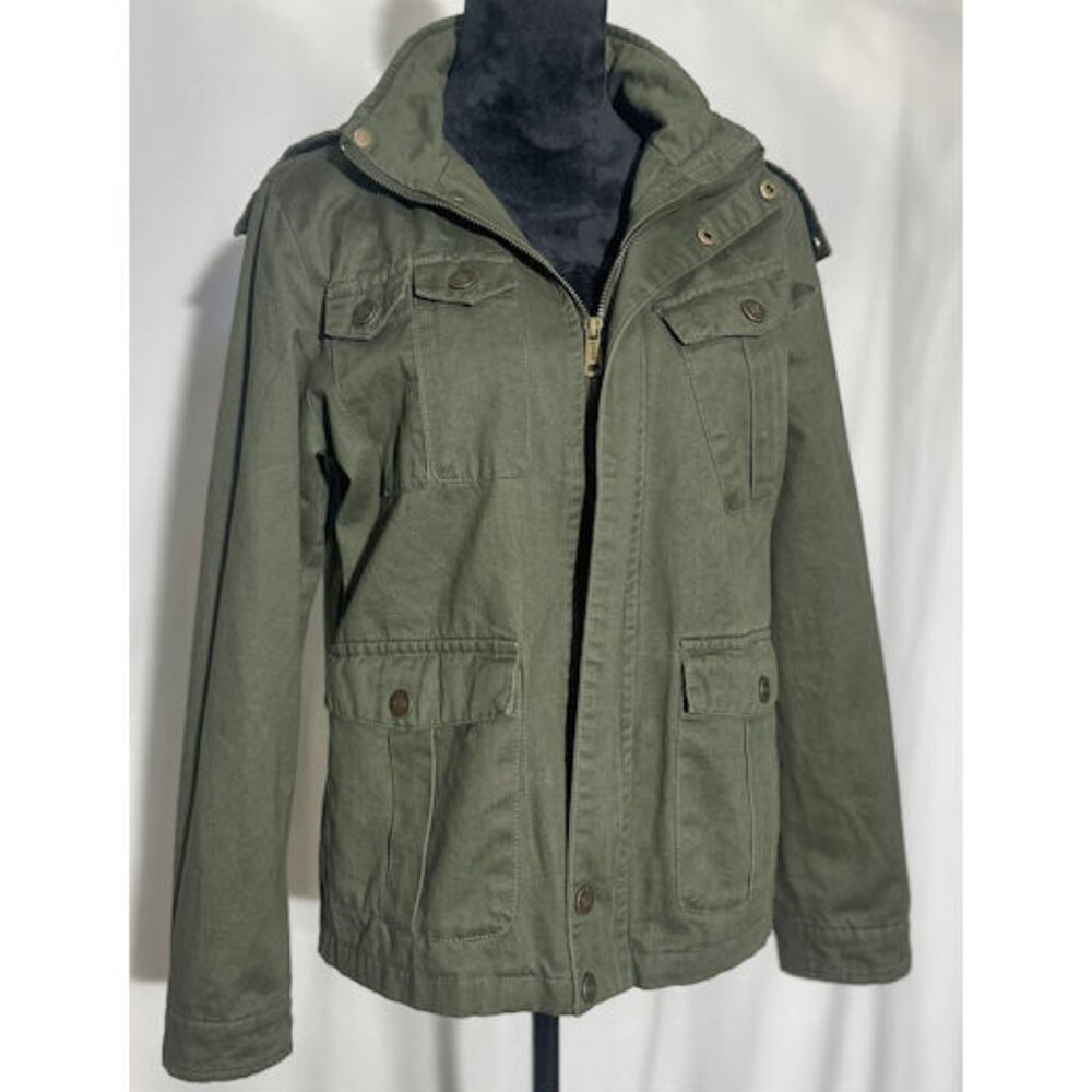 Wenven Kids Jacket, Army Green, Size L (14-16)